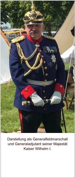 Darstellung als Generalfeldmarschall und Generaladjutant seiner Majestät Kaiser Wilhelm I.